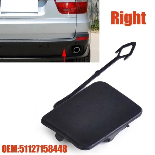 Подходит для BMW X5 E70 2006-2011 Крышка Буксировочного крюка заднего Правого Бампера 51127158448