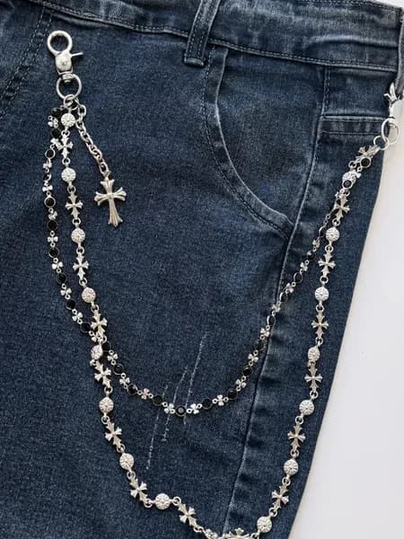 Цепочка для джинс и сумки обвес на талию Chrome Hearts