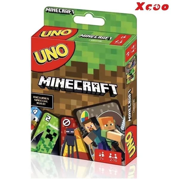 Обновленная версия популярной семейной игры UNO Minecraft, эксклюзивный набор карт Привет