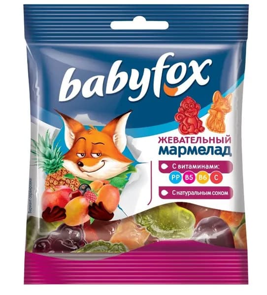Мармелад жевательный BabyFox , 30г