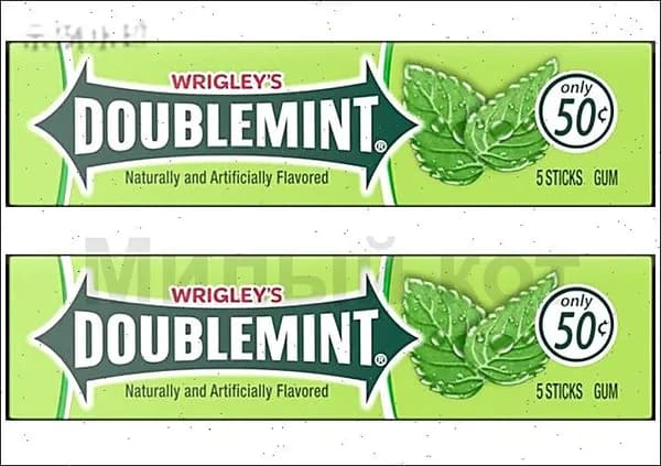 Doublemint (Wrigley's) Жевательная резинка из США.