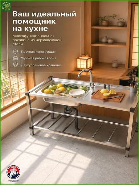 Садовая кухня,76х43х78см