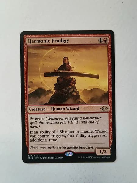 Портативные карты MTG Настройка и прокси Высокое качество без фольги Гармоническое чудо #132