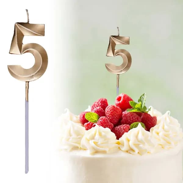 3,88 рубля Свечи для торта цифра 5, 16 см, 1 шт