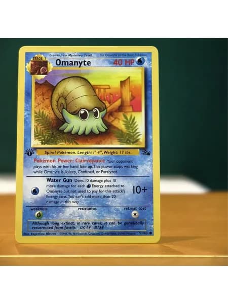 Pok mon Коллекционные карты: Krabby, Omanyte, Psyduck, Zubat и набор первых покемонов с защитными чехлами
