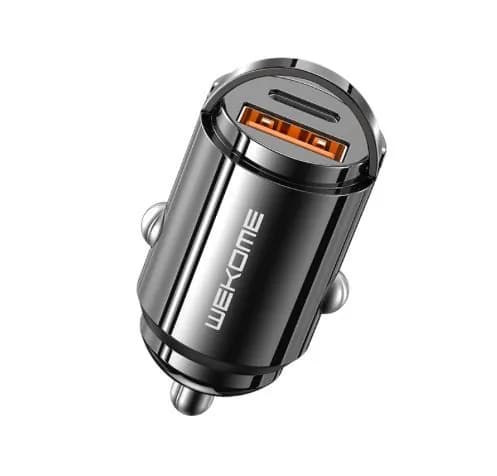 Автомобильное зарядное устройство WP-C38 Mini Car Charger 20W A+C with hook