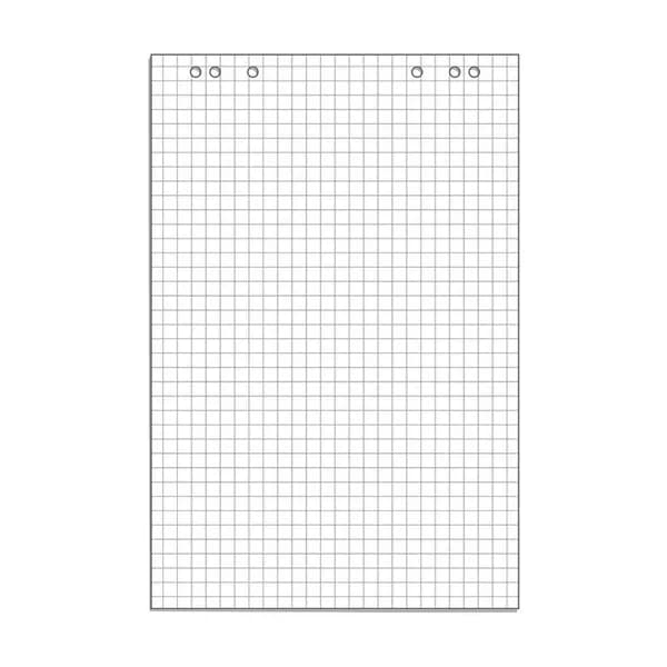Бумага для флипчартов Lite, 20л , цвет белый, клетка, 60х90 см. /