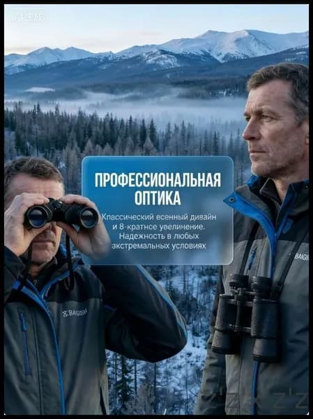 Россия,Бинокль Байгыш БПЦс 8*30M,