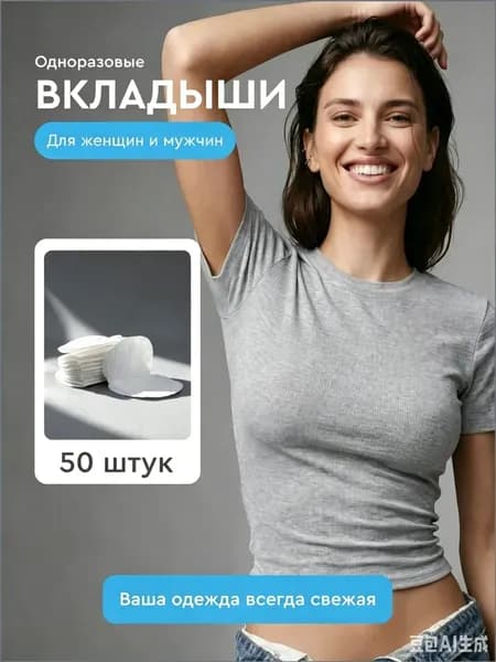 Вкладыши от пота, 50 шт.