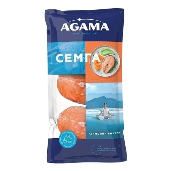Семга Agama замороженная стейк 400 г