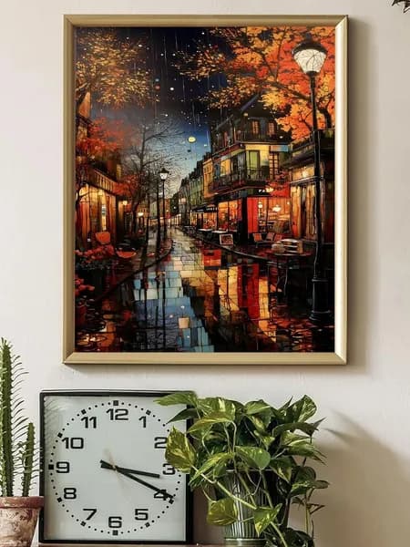 Картина по номерам без рамы 40x50 см с кистями DIY набор акриловых красок простой в раскрашивании пейзаж