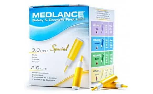 Ланцеты автоматические МЕДЛАНС ПЛЮС СПЕШИАЛ (MEDLANCE PLUS SPECIAL) 21G 2,0mm (200 шт)