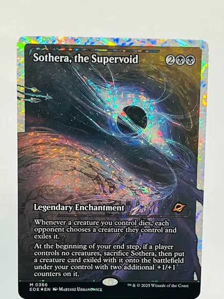 Магия сбора прокси-карт Высококачественные нефольговые Sothera, the Supervoid EOE #386 foil