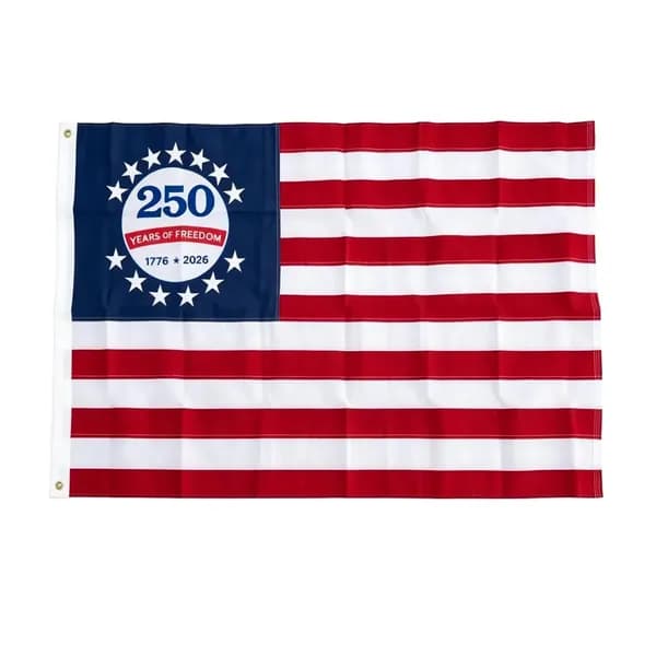 Флаг США к 250-летию независимости из нейлона 210D, 3 5 футов