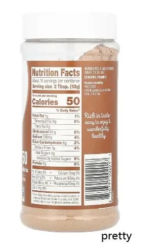 PB2 Foods, PB2, Сухая арахисовая паста с какао, 184 г
