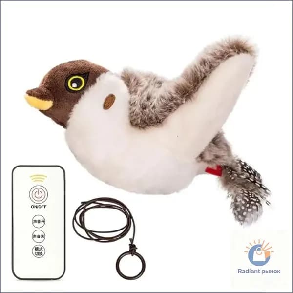 Игрушка-птичка с дистанционным управлением для кошек
