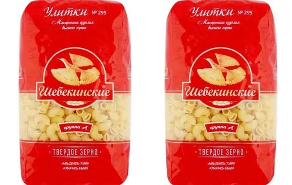 Шебекинские Макаронные изделия Улитки, 450 г, 2 уп