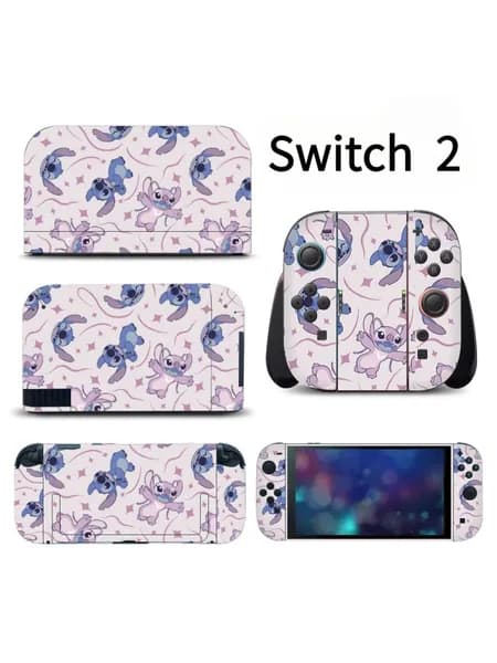 Защитная плёнка + наклейки для Nintendo Switch 2 защита от пыли-10