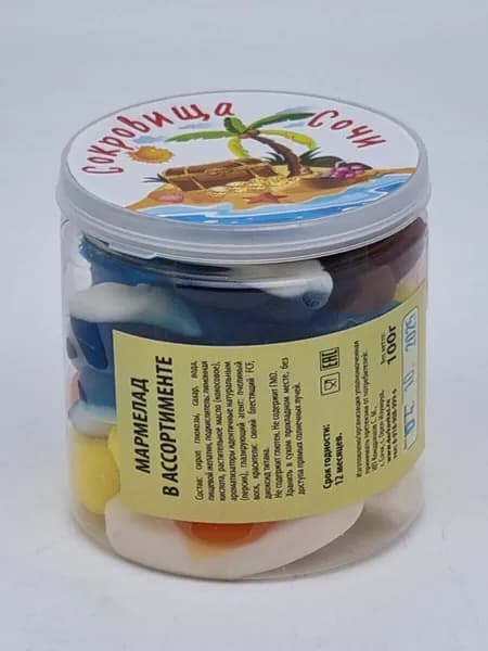 Мармелад ассорти 100гр в пэт