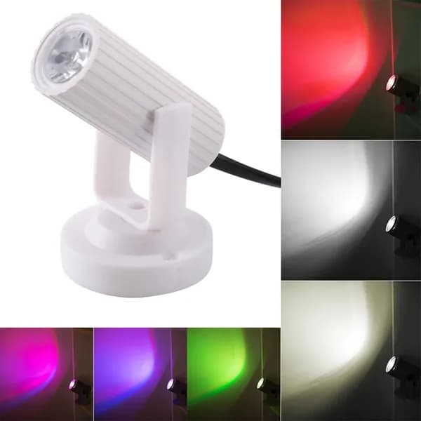 Светодиодный Сценический Прожектор Портативный Регулируемый Светильник Party Dance Floor RGB 1W KTV Light