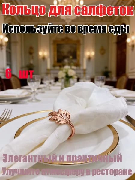 Кольцо для салфеток 6 шт.