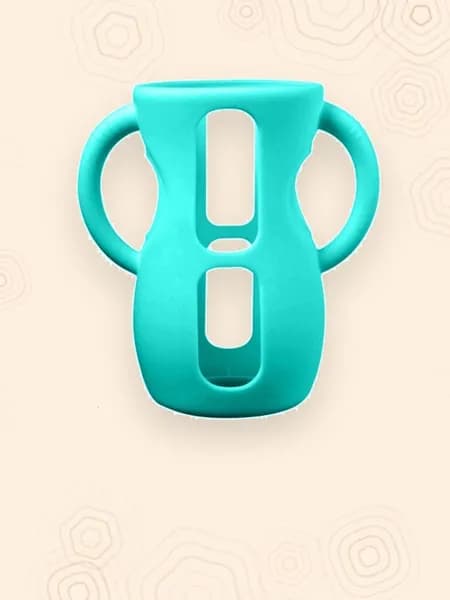 Противоударный силиконовый чехол для бутылки, ярко- синий - 240ml
