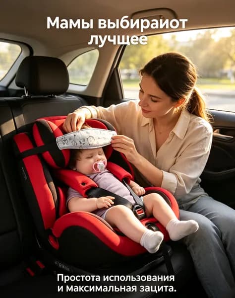 Детский ремень для комфортного сна в автокресле (антинаклон головы)