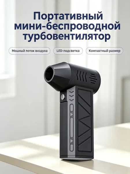 Портативный беспроводной турбовентилятор, компьютерный вентилятор, вентилятор с турбиной