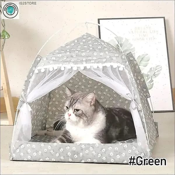 Домик-палатка для животных: кровать для собак и котов на все сезоны.