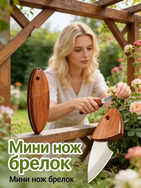 Нож садовый для обрезки стеблей цветов флористический инструмент для аранжировки букетов