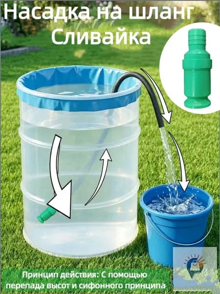 1 шт Насадка на шланг Сливайка для слива воды из бочек бассейнов, 3/4 насадку, ABS пластик,Переходник для шланга