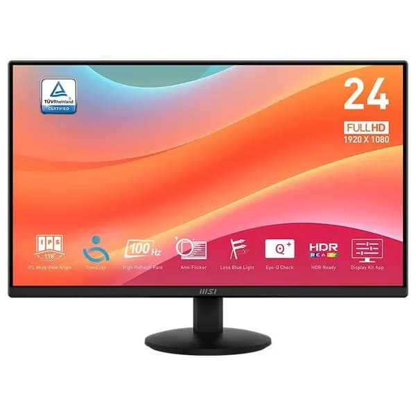 MSI 23.8" Монитор MP242L (MP242L), IPS, 1920x1080, 100 Гц, бронза, серебристый