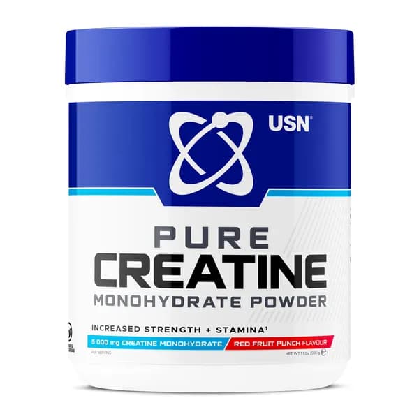 USN Creatine 500 г Креатин Моногидрат со вкусом красный фруктовый пунш