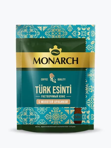 Кофе растворимый Monarch Турецкий Бриз с молотой арабикой, 60 г