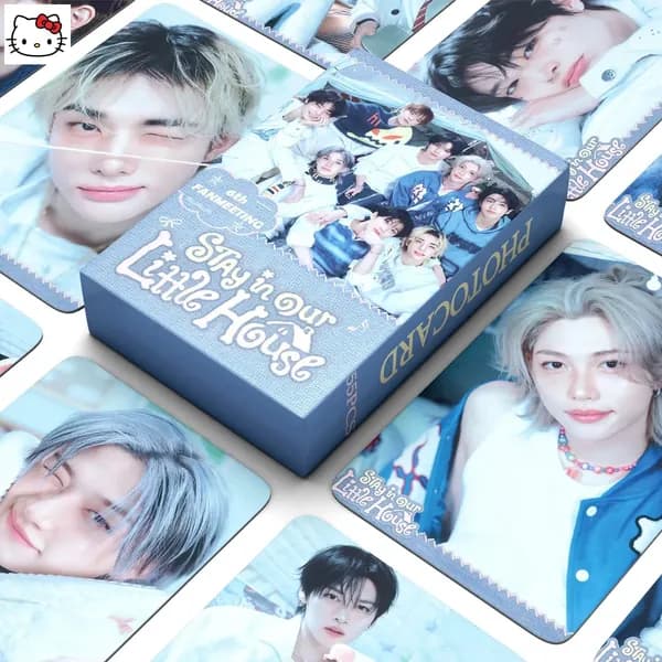55шт коробка STRAY KIDS Фотокарточки SKZ Коллекционная StrayKids карточка STAY in Our Little Карты