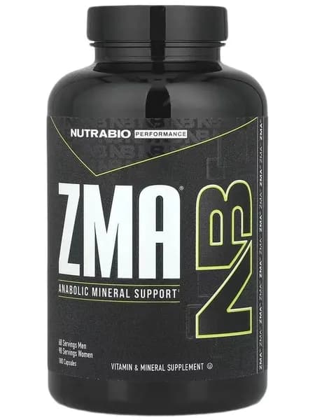 Пищевая добавка ZMA, для восстановления мышц, с Цинком+ магнием, 180 капсул