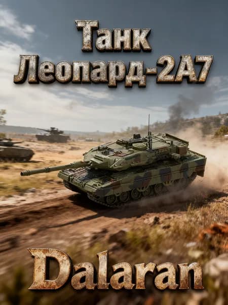 Танк Леопард 2А7 (Немецкий) 1:72 - Сборная модель без клея и окраски детальная Dalaran