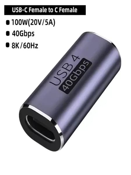 Thunderbolt 4 USB4.0 40 Гбит/с PD100 Вт 5 А USB C в тип C Преобразователь быстрой зарядки OTG тип C USB C Адаптер данных для Macbook 8K60HZ