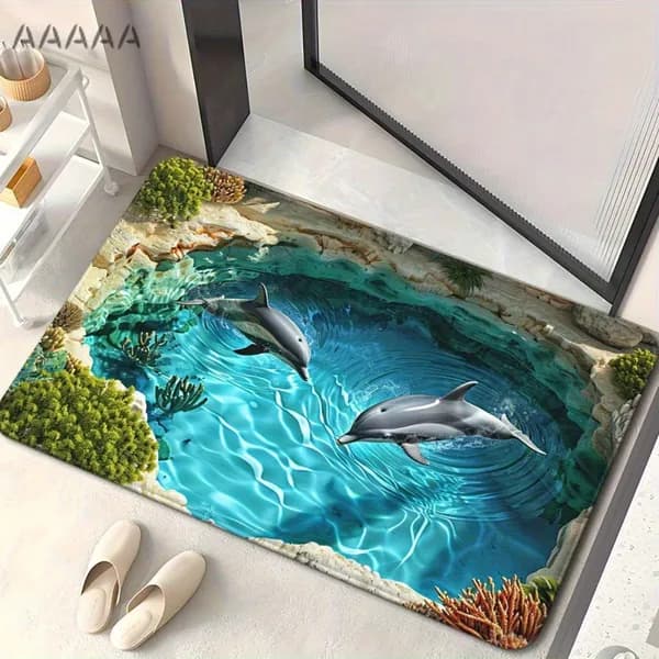 Коврик для ванной объемный 3D-эффект 80x50 см