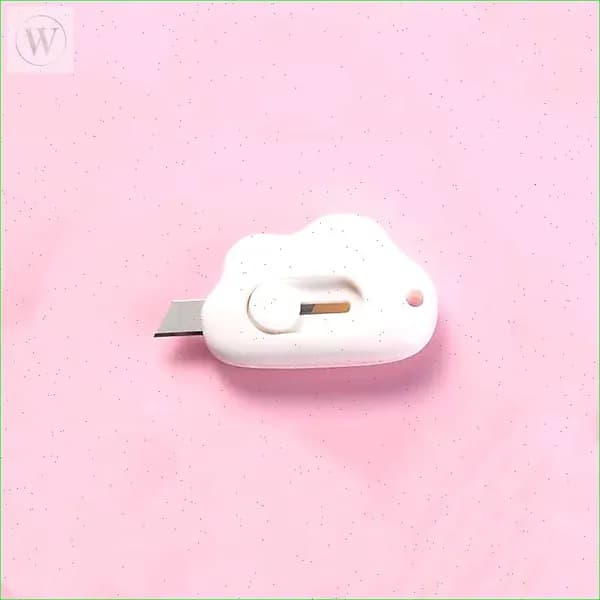 1 шт. Mini Pocket Cloud Art многофункциональный нож для резки бумаги, упаковки, сменным лезвием, канцелярский инструмент.