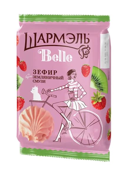 Зефир Ударница Шармэль Belle земляничный смузи, 150 г