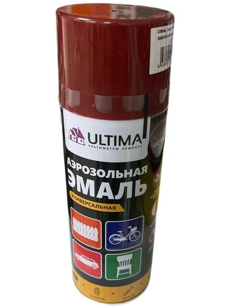ULTIMA Аэрозольная краска, Глянцевое покрытие, бордовый