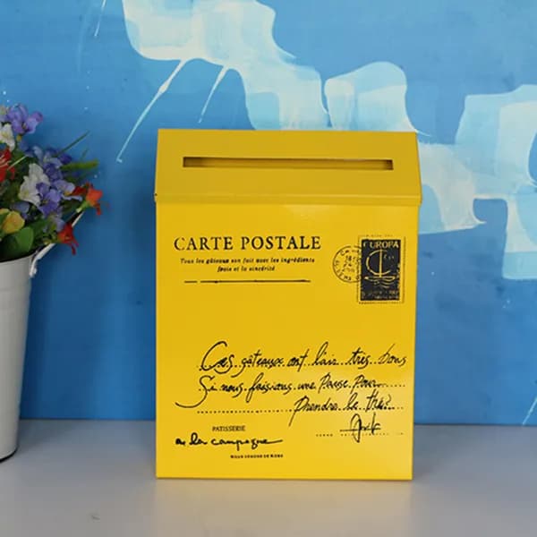 Почтовый ящик 60.11 мм x 239.35 мм, желтый