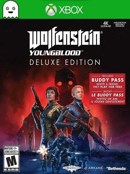 Игра Wolfenstein Youngblood Deluxe Edition, цифровой ключ для Xbox One/Series X S, Русская озвучка