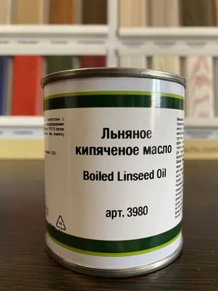 Льняное кипяченное масло BOILED LINSEED OIL,125мл Borma Wachs