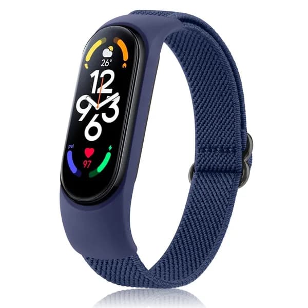 Эластичный нейлоновый ремешок для часов для Xiaomi Mi Band 7 6 5 4 3, регулируемый сменный браслет для Xiaomi Mi Band 3 4 5 6 7