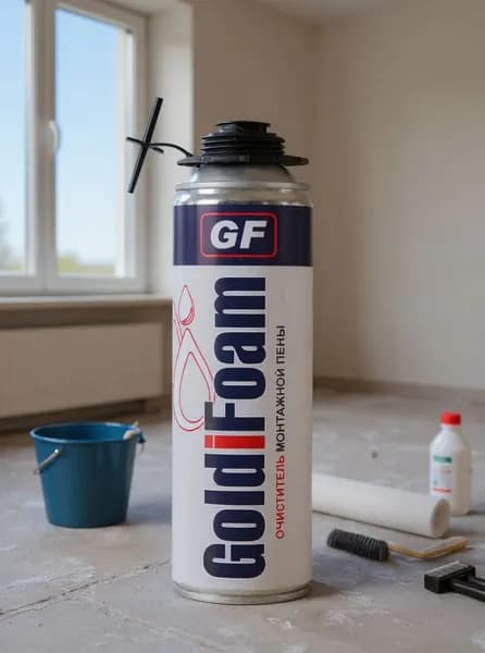GoldiFoam Очиститель строительный 0.650 л 360 г, 1 шт