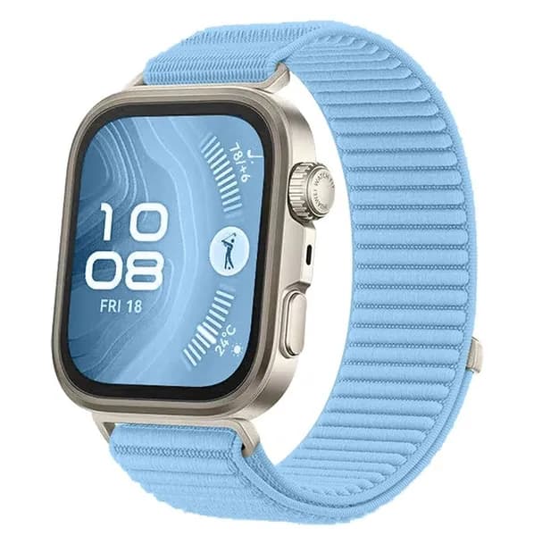 Подходит для часов Fit3 / 4 / 5 / Pro с нейлоновым плетением и черным воздухопроницаемым металлическим разъемом
