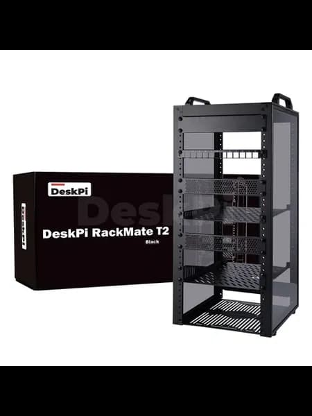 DeskPi RackMate T2 Black 12U серверный шкаф