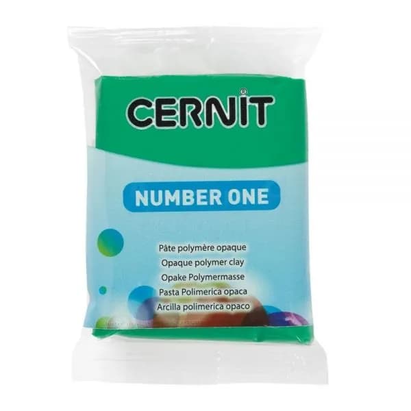 Полимерная глина Cernit Number One 600 цвет зеленый 56 гр.